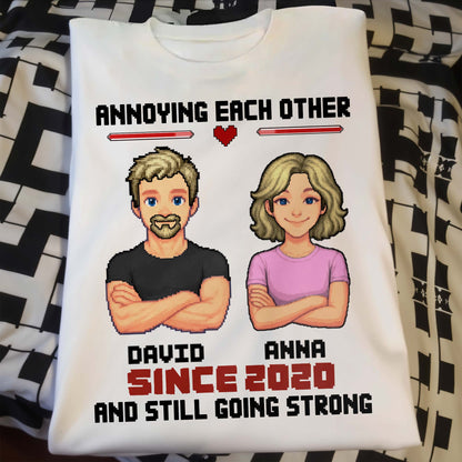 Annoying Each Other Since, Cartoon Couple