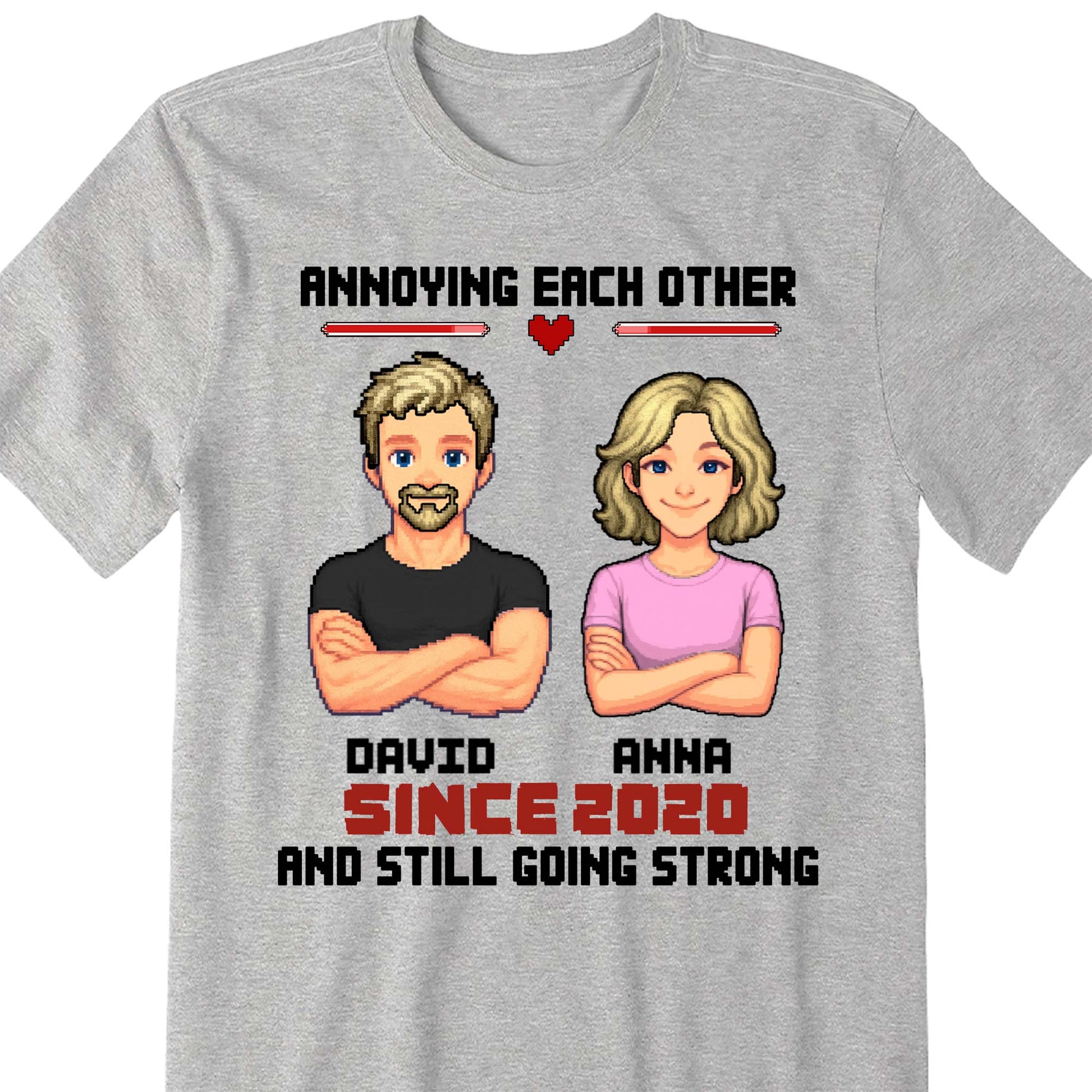 Annoying Each Other Since, Cartoon Couple