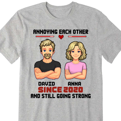 Annoying Each Other Since, Cartoon Couple