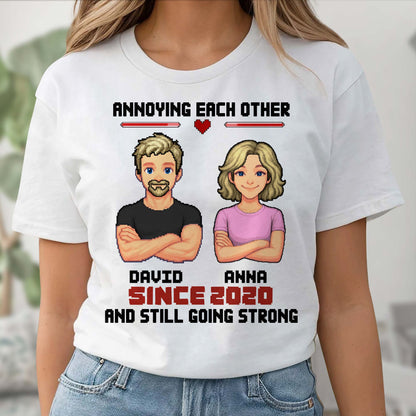 Annoying Each Other Since, Cartoon Couple