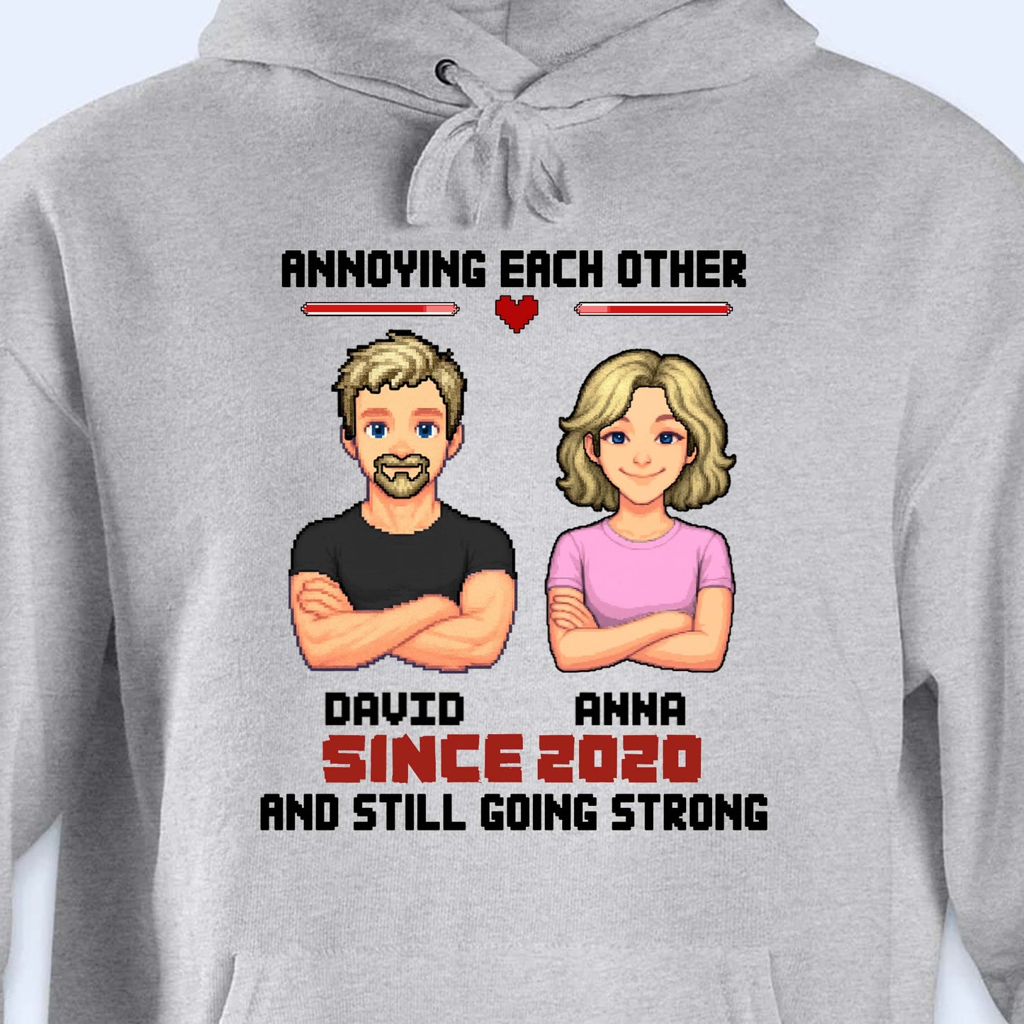 Annoying Each Other Since, Cartoon Couple