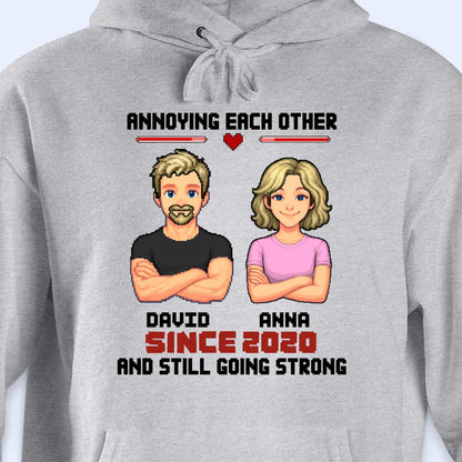 Annoying Each Other Since, Cartoon Couple