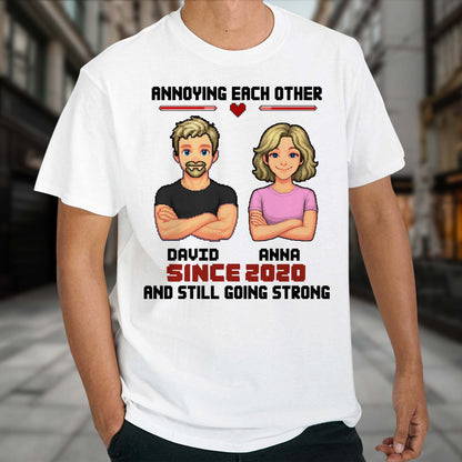 Annoying Each Other Since, Cartoon Couple