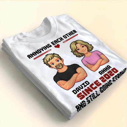 Annoying Each Other Since, Cartoon Couple