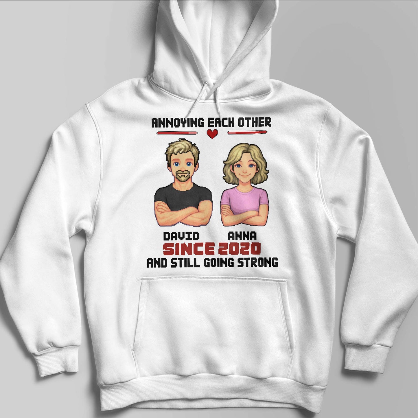 Annoying Each Other Since, Cartoon Couple