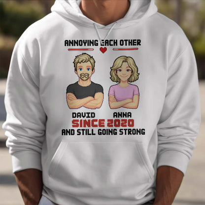 Annoying Each Other Since, Cartoon Couple