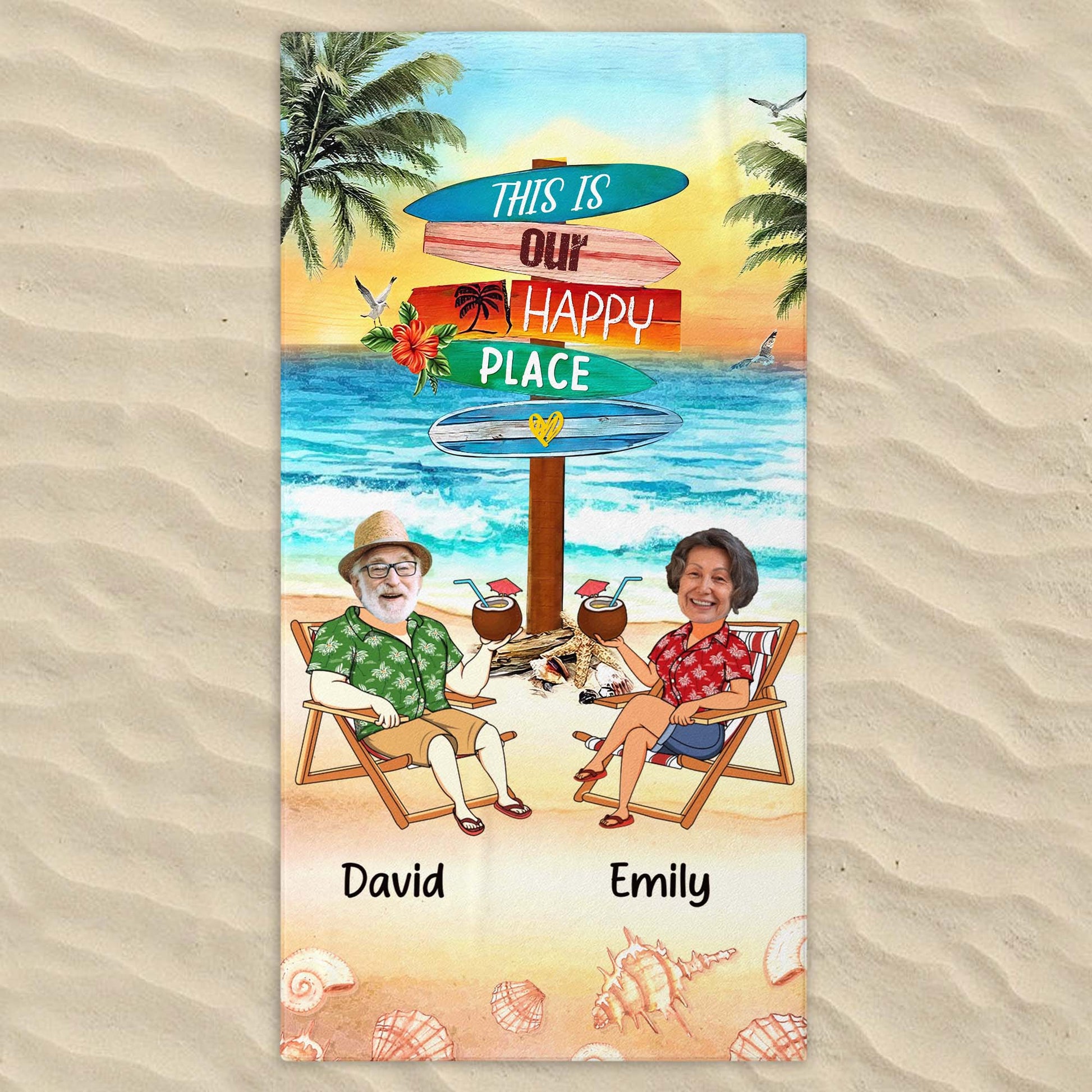 This Is Our Happy Place With Beach And Palm Trees