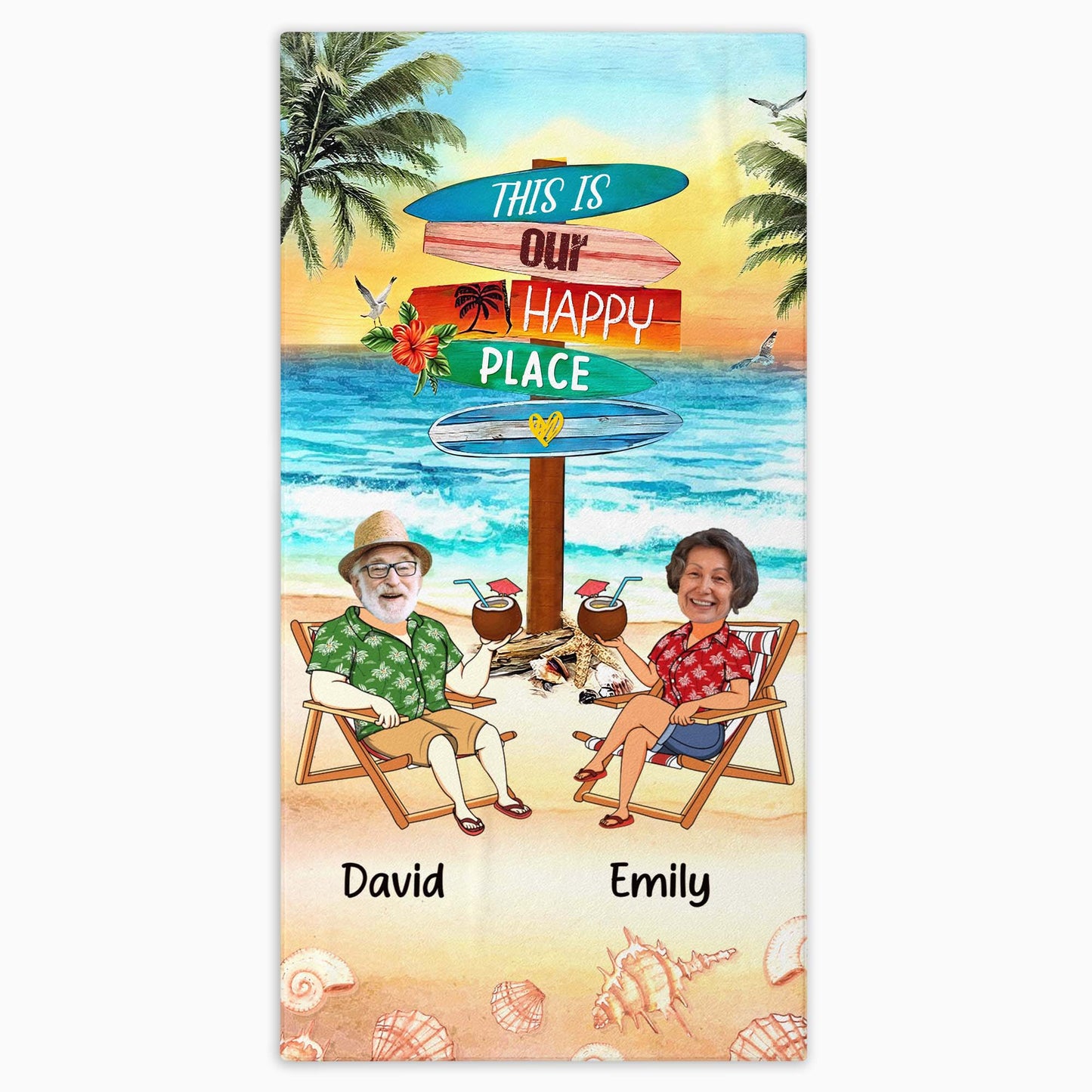 This Is Our Happy Place With Beach And Palm Trees