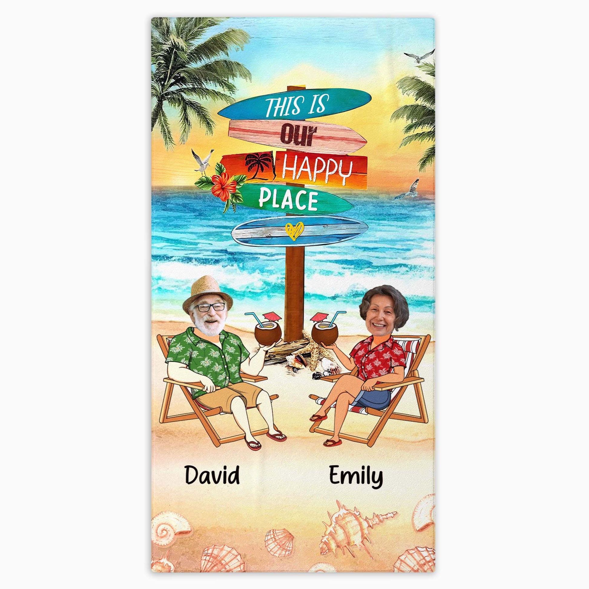 This Is Our Happy Place With Beach And Palm Trees