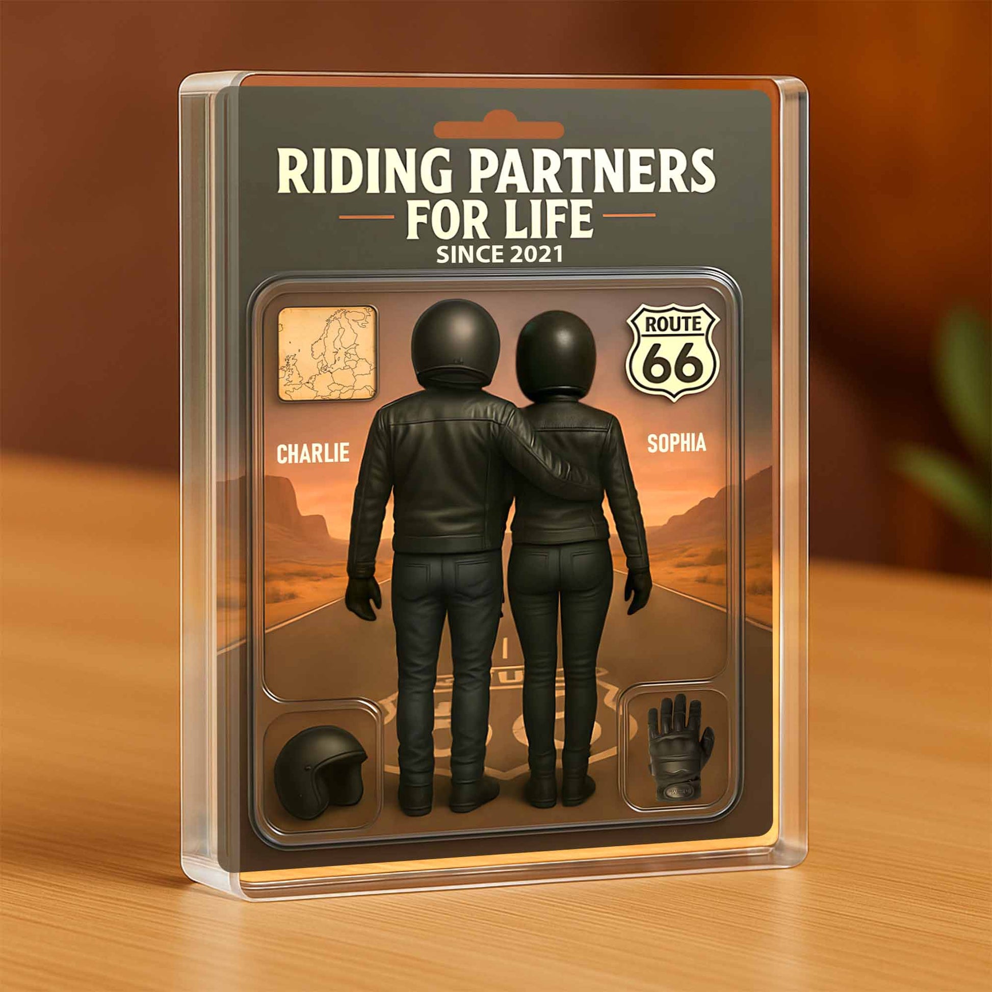 Riding Partners For Life, Motorcycle Gear, Route 66