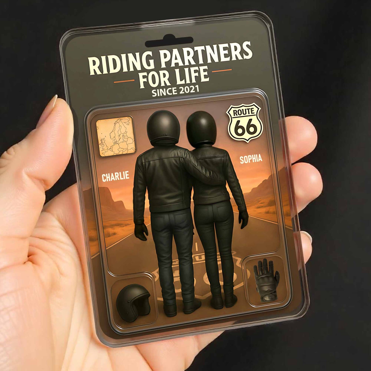 Riding Partners For Life, Motorcycle Gear, Route 66