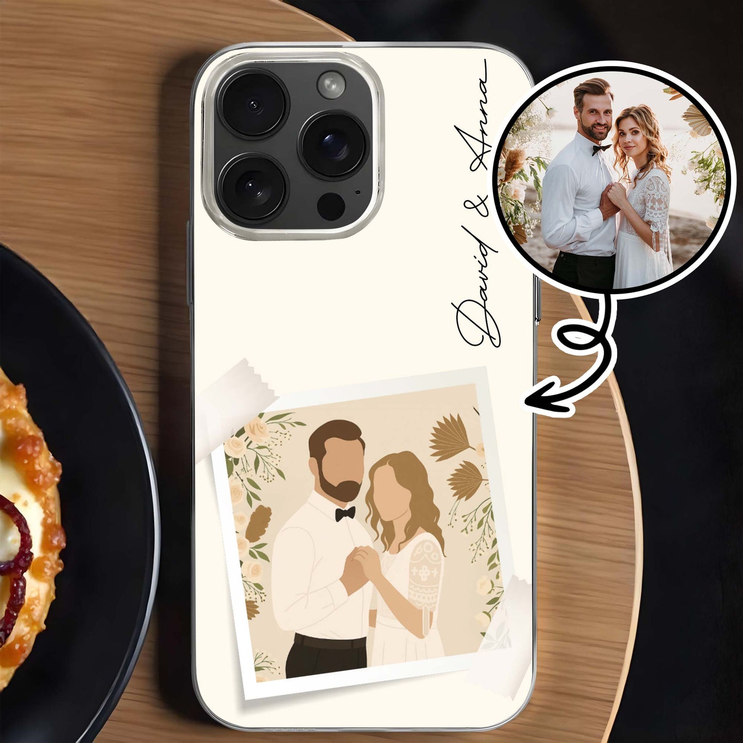 A Timeless Treasure For Memorable Moments With Couple - Personalized Clear Phone Case - CPL399_PHC