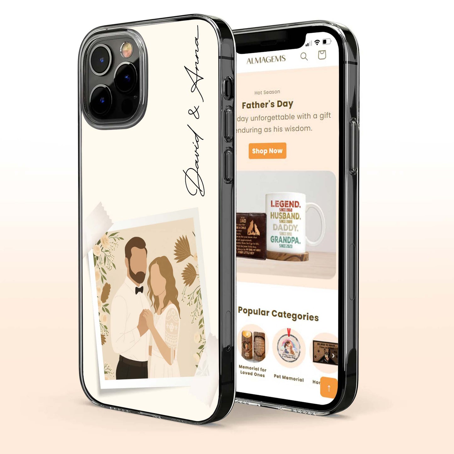 A Timeless Treasure For Memorable Moments With Couple - Personalized Clear Phone Case - CPL399_PHC