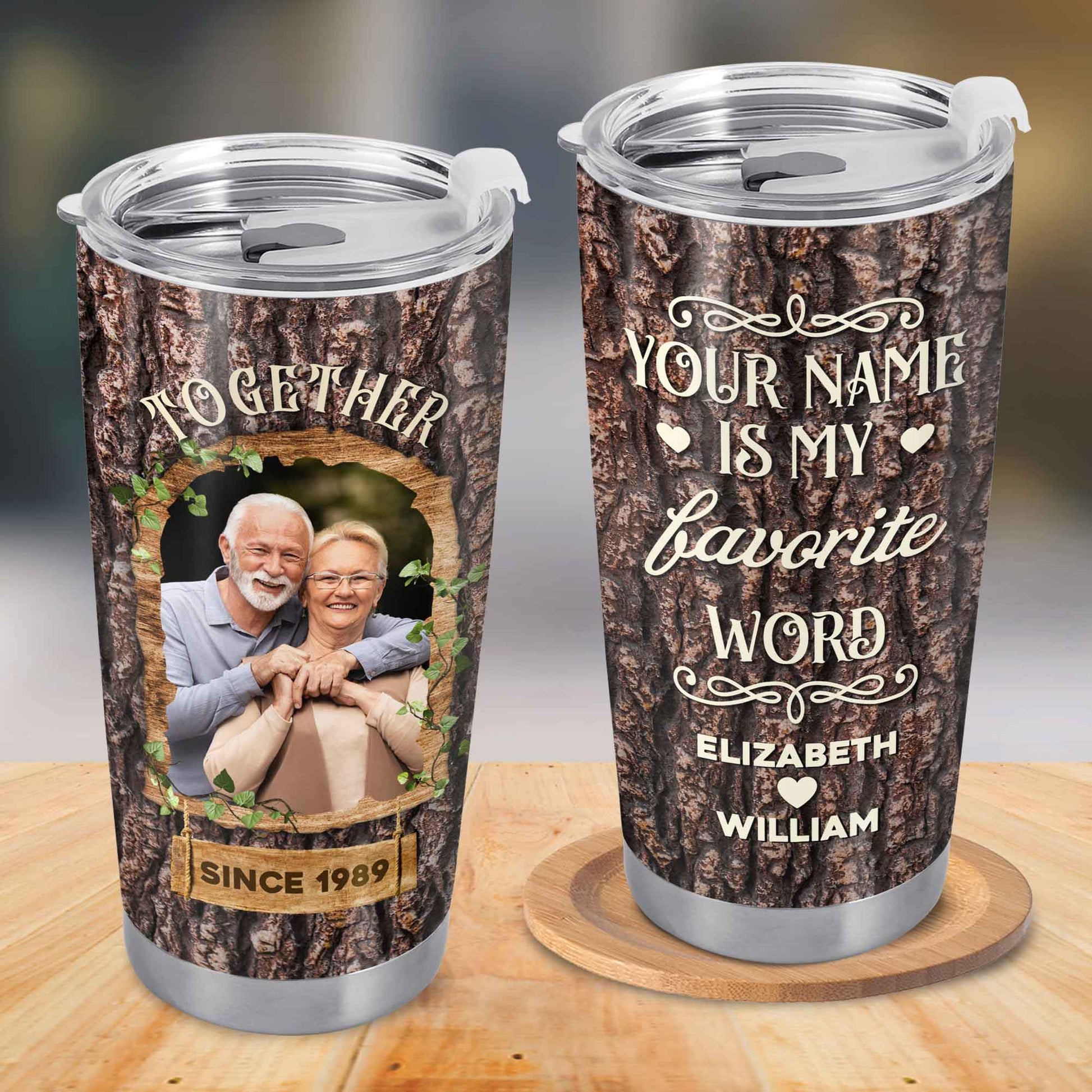 Together Is My Favorite Word Tree Bark Design
