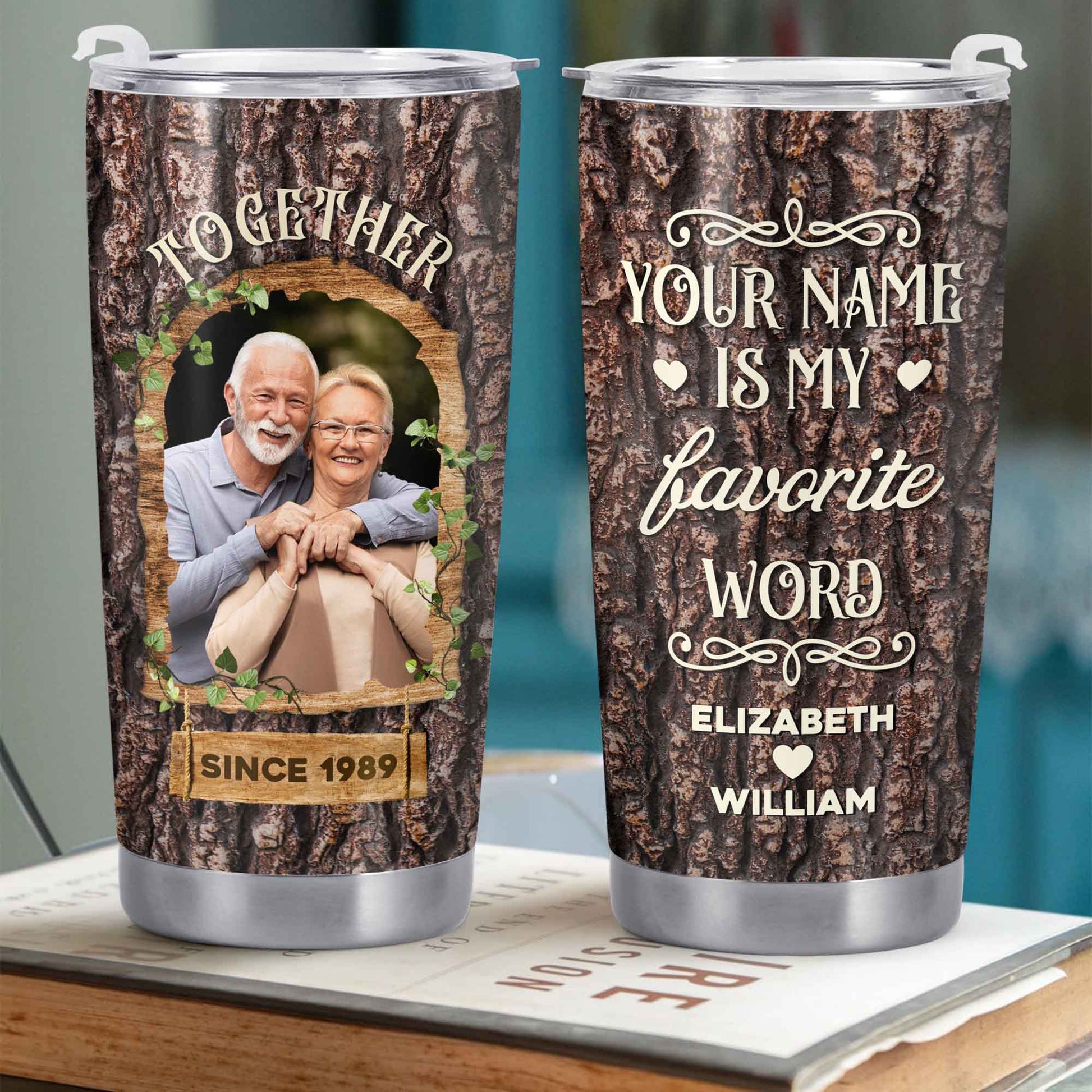 Together Is My Favorite Word Tree Bark Design