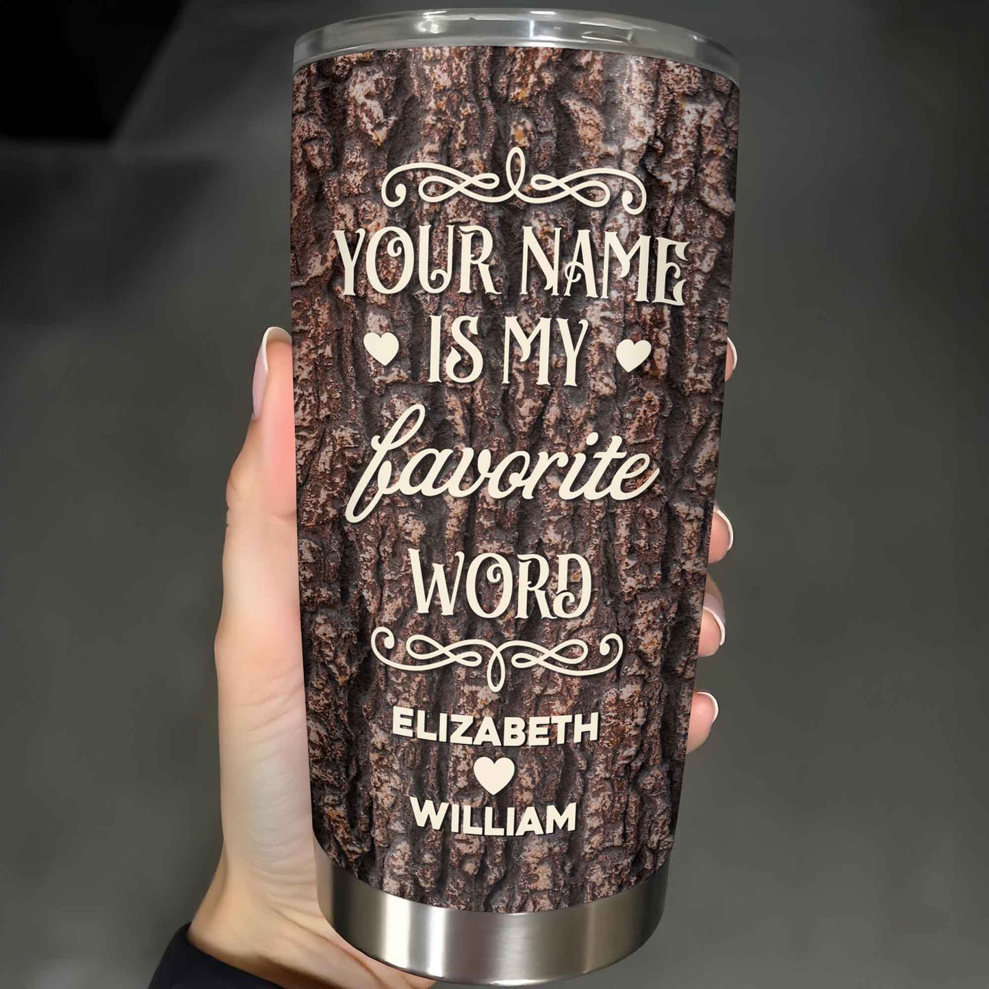 Together Is My Favorite Word Tree Bark Design