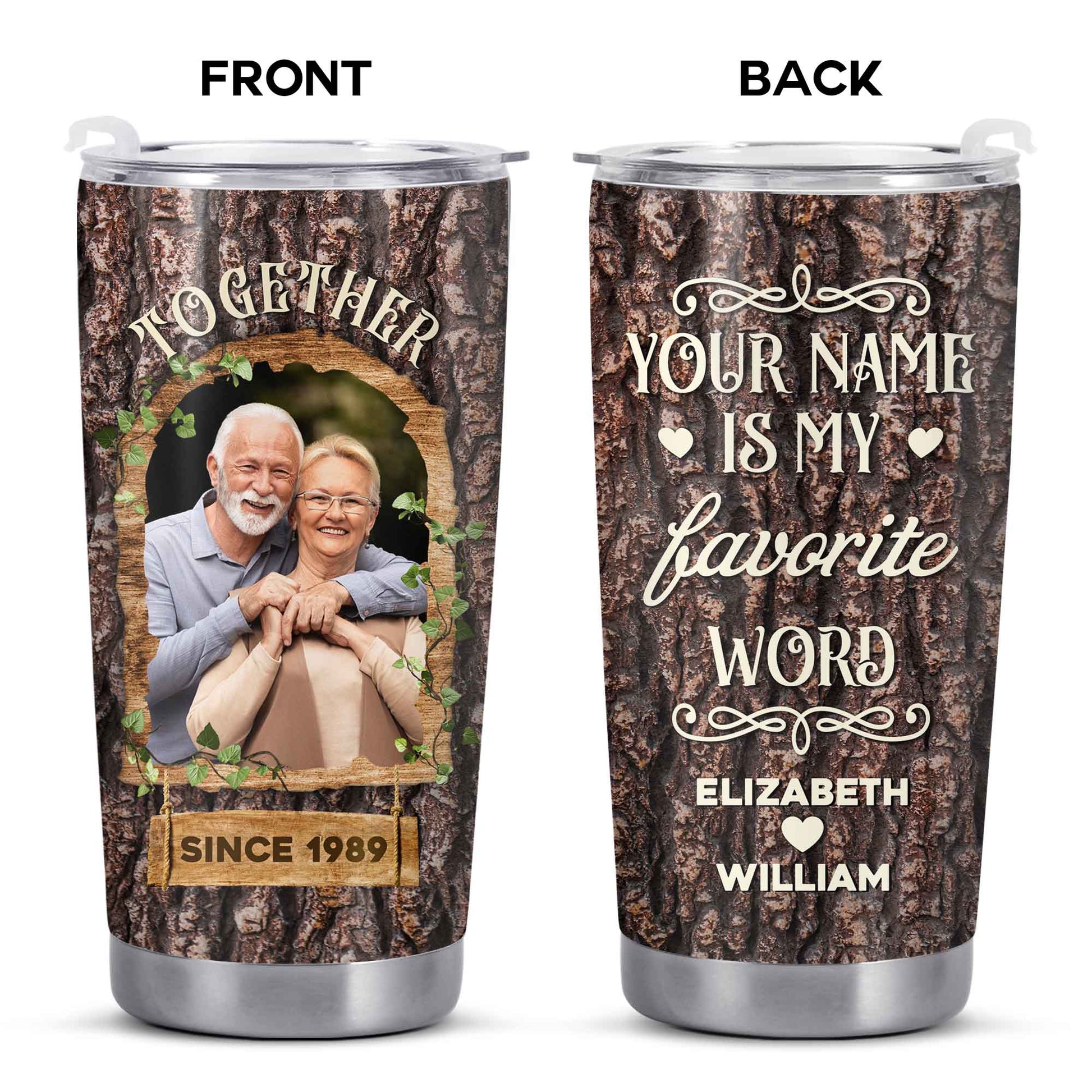 Together Is My Favorite Word Tree Bark Design