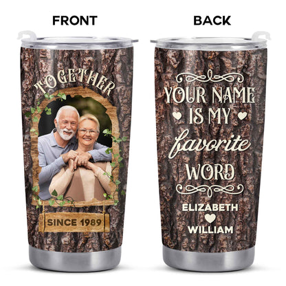 Together Is My Favorite Word Tree Bark Design