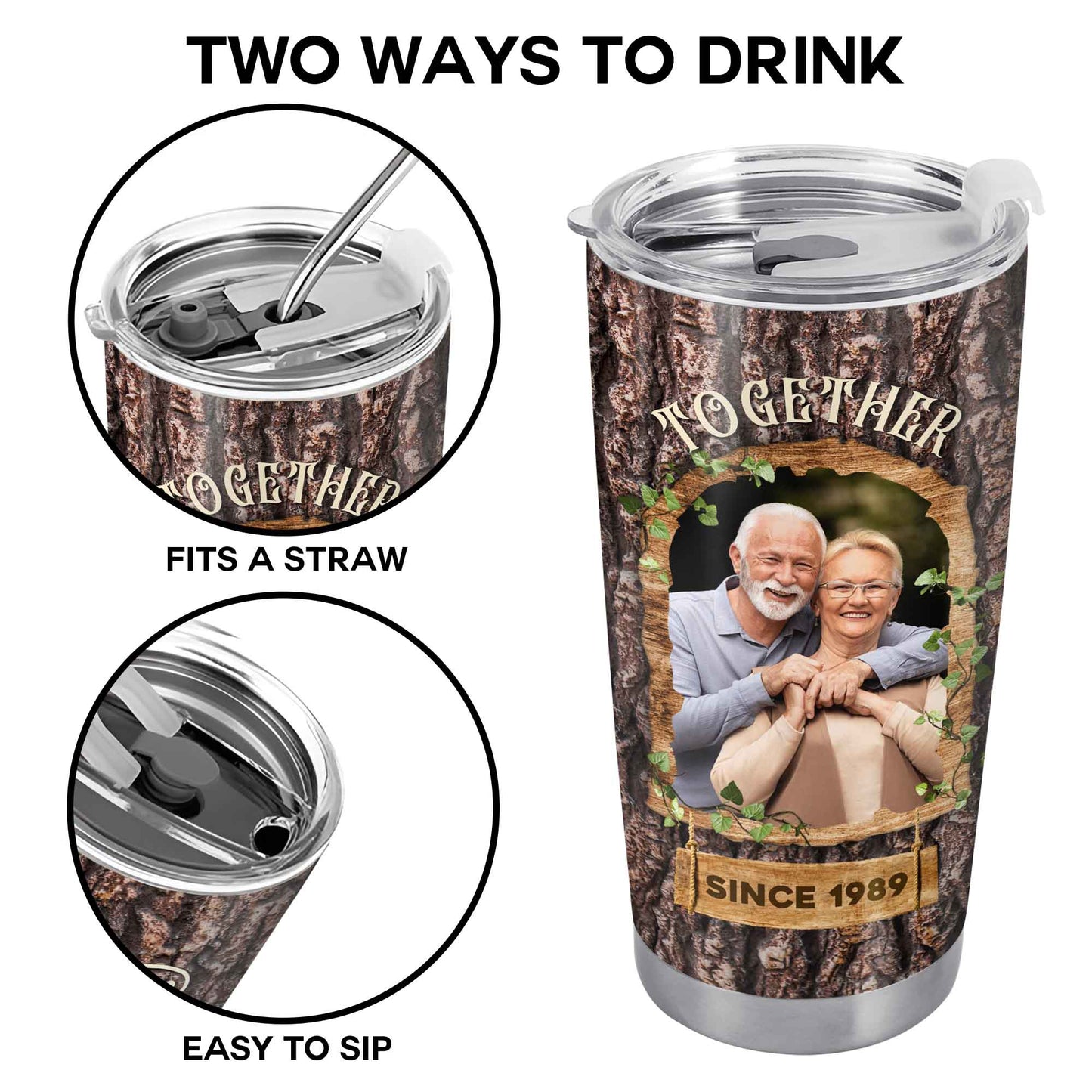 Together Is My Favorite Word Tree Bark Design