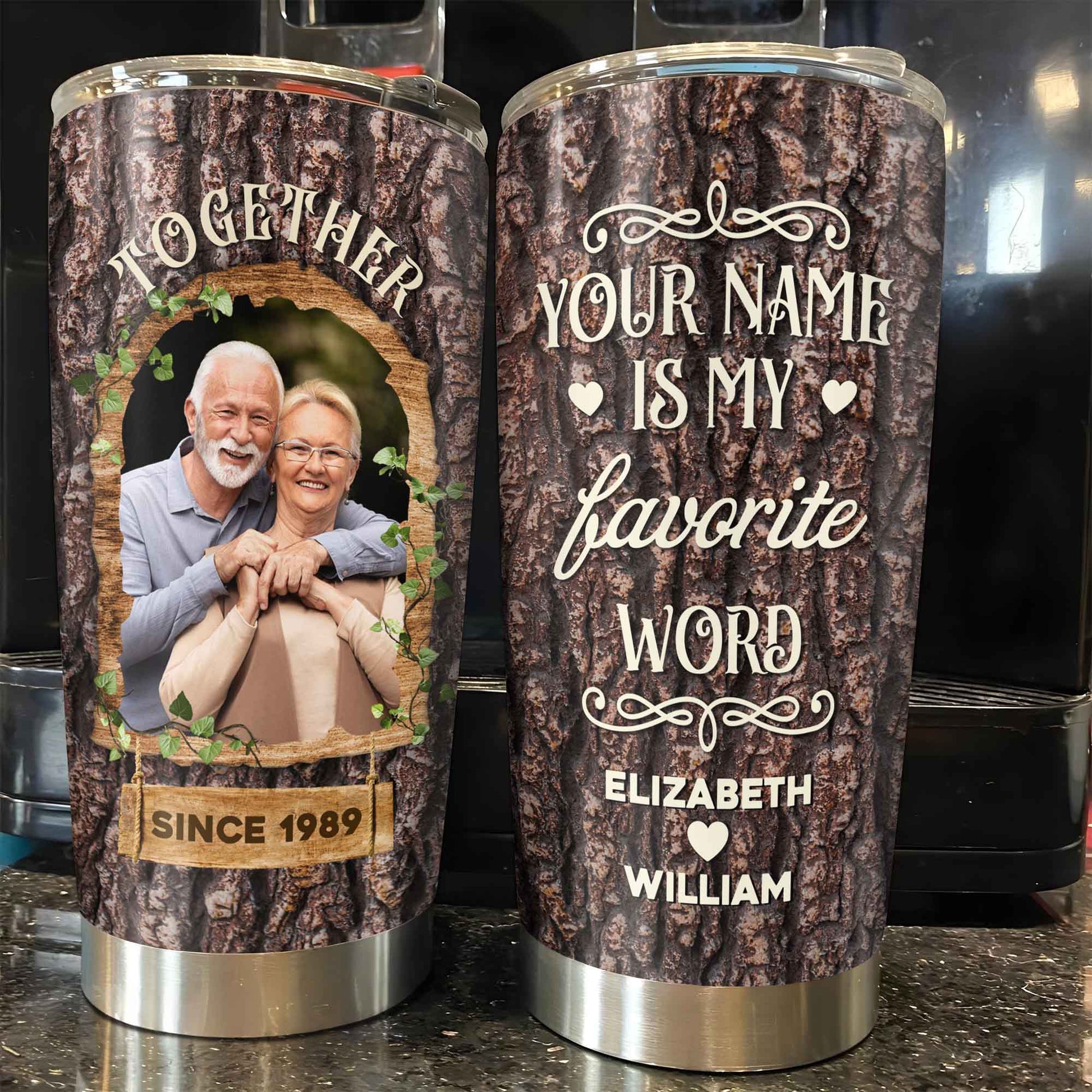 Together Is My Favorite Word Tree Bark Design