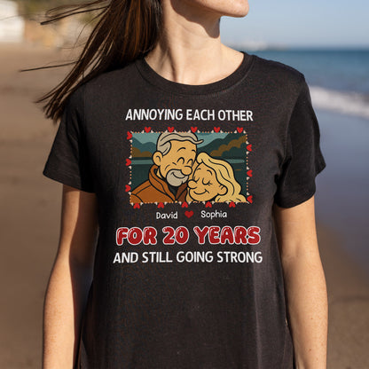 Annoying Each Other, Couple And Hearts Design