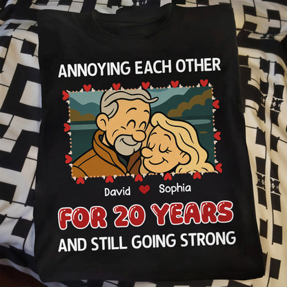 Annoying Each Other, Couple And Hearts Design