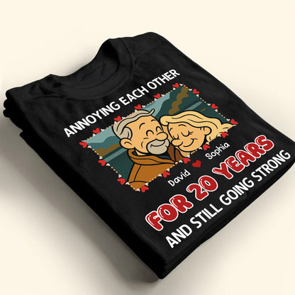 Annoying Each Other, Couple And Hearts Design