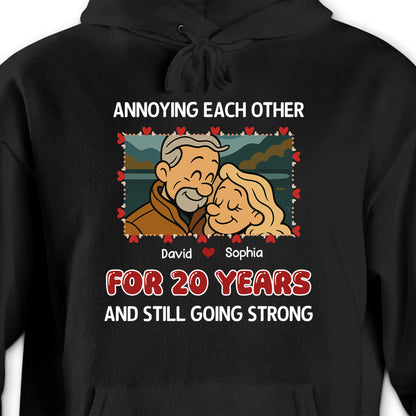 Annoying Each Other, Couple And Hearts Design