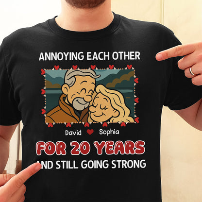 Annoying Each Other, Couple And Hearts Design