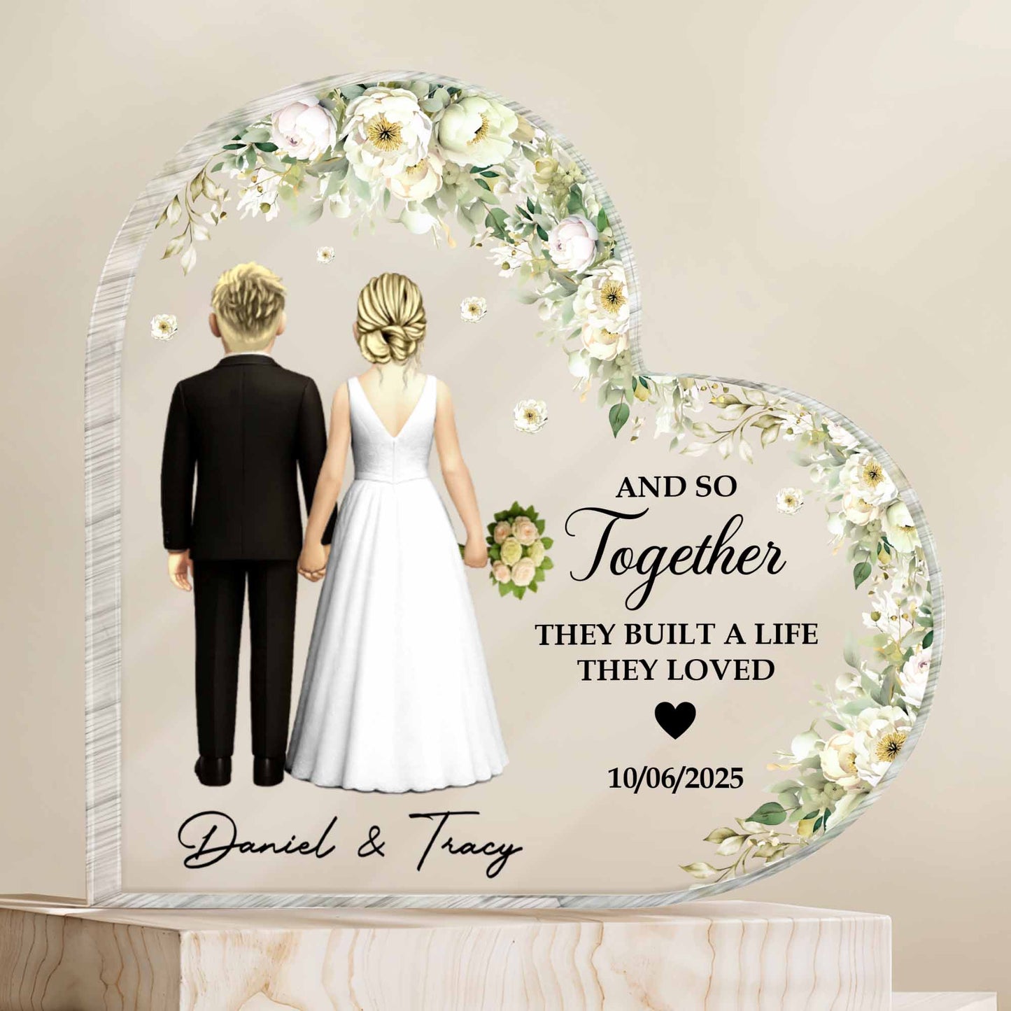 And So Together They Built A Life They Loved With Couple And Flowers