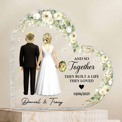 And So Together They Built A Life They Loved With Couple And Flowers