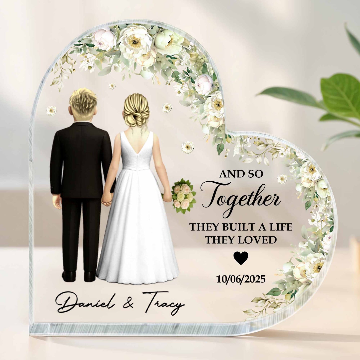 And So Together They Built A Life They Loved With Couple And Flowers