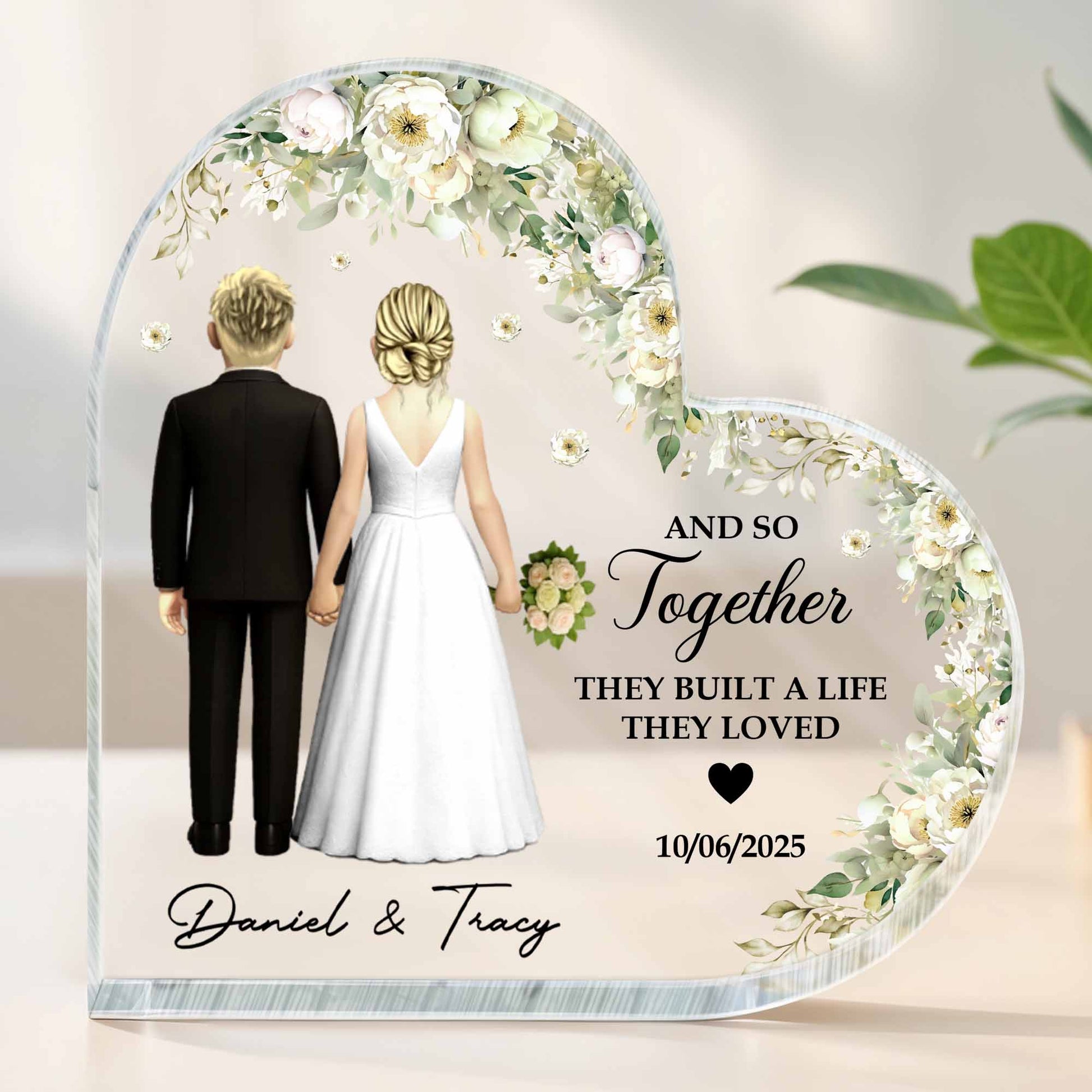 And So Together They Built A Life They Loved With Couple And Flowers