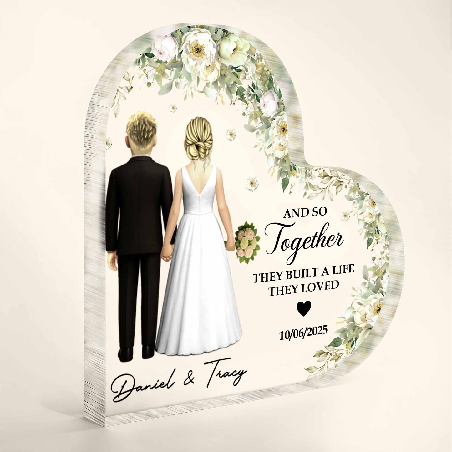 And So Together They Built A Life They Loved With Couple And Flowers