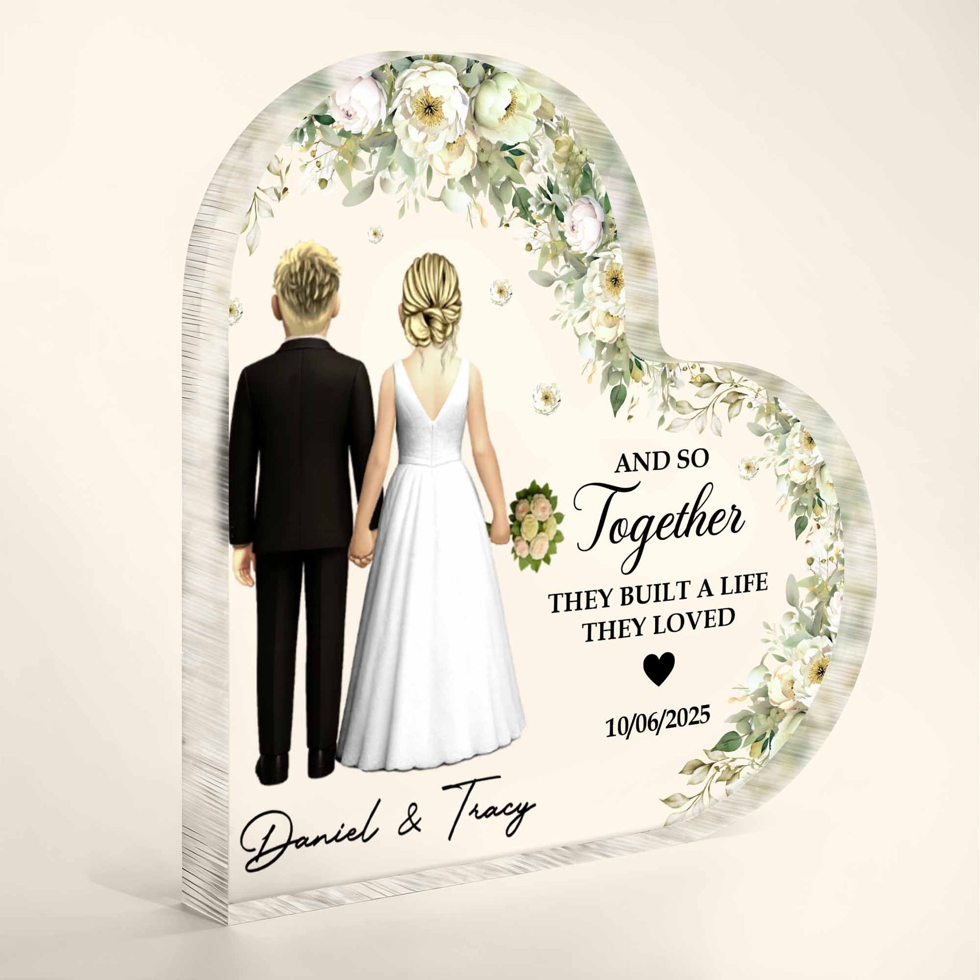 And So Together They Built A Life They Loved With Couple And Flowers