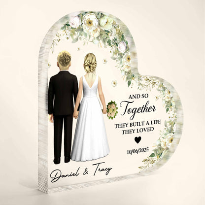 And So Together They Built A Life They Loved With Couple And Flowers