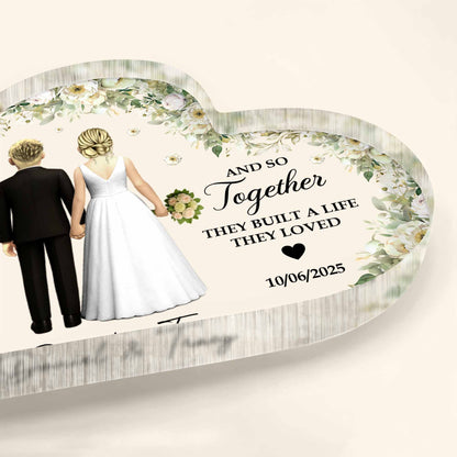 And So Together They Built A Life They Loved With Couple And Flowers