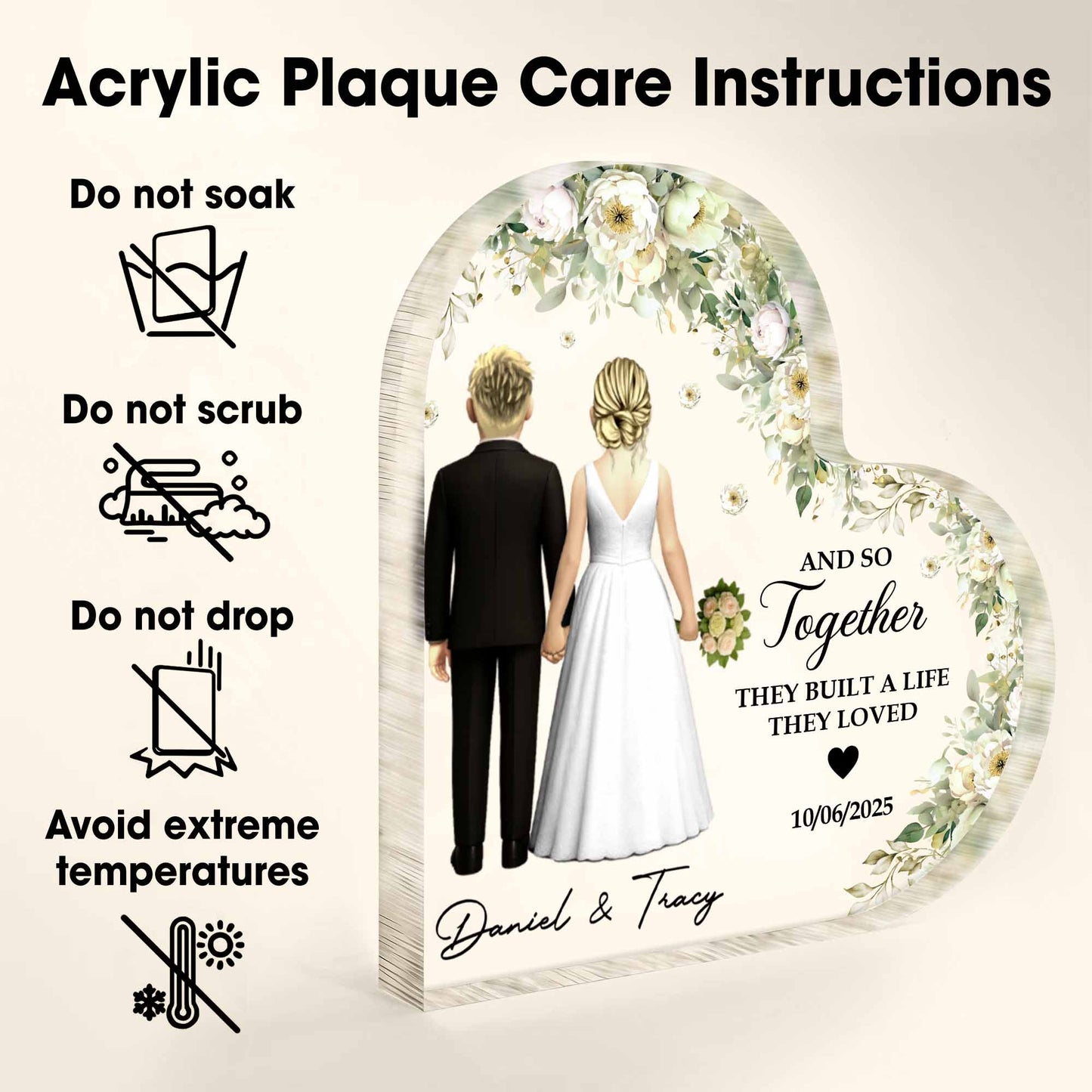 And So Together They Built A Life They Loved With Couple And Flowers