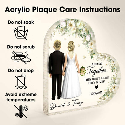 And So Together They Built A Life They Loved With Couple And Flowers