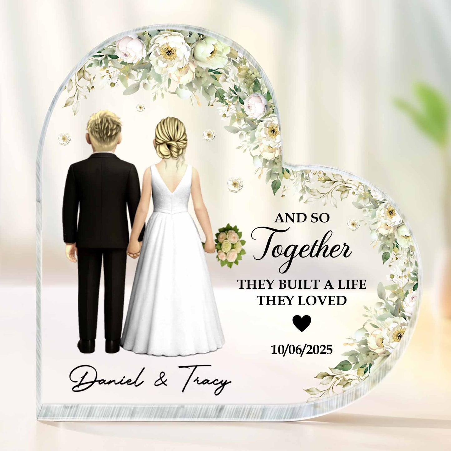 And So Together They Built A Life They Loved With Couple And Flowers