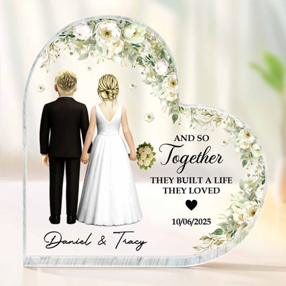 And So Together They Built A Life They Loved With Couple And Flowers