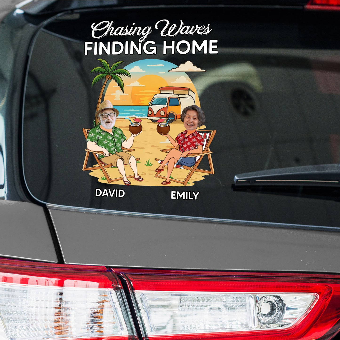 Chasing Waves Finding Home, Beach And Palm Tree Decor