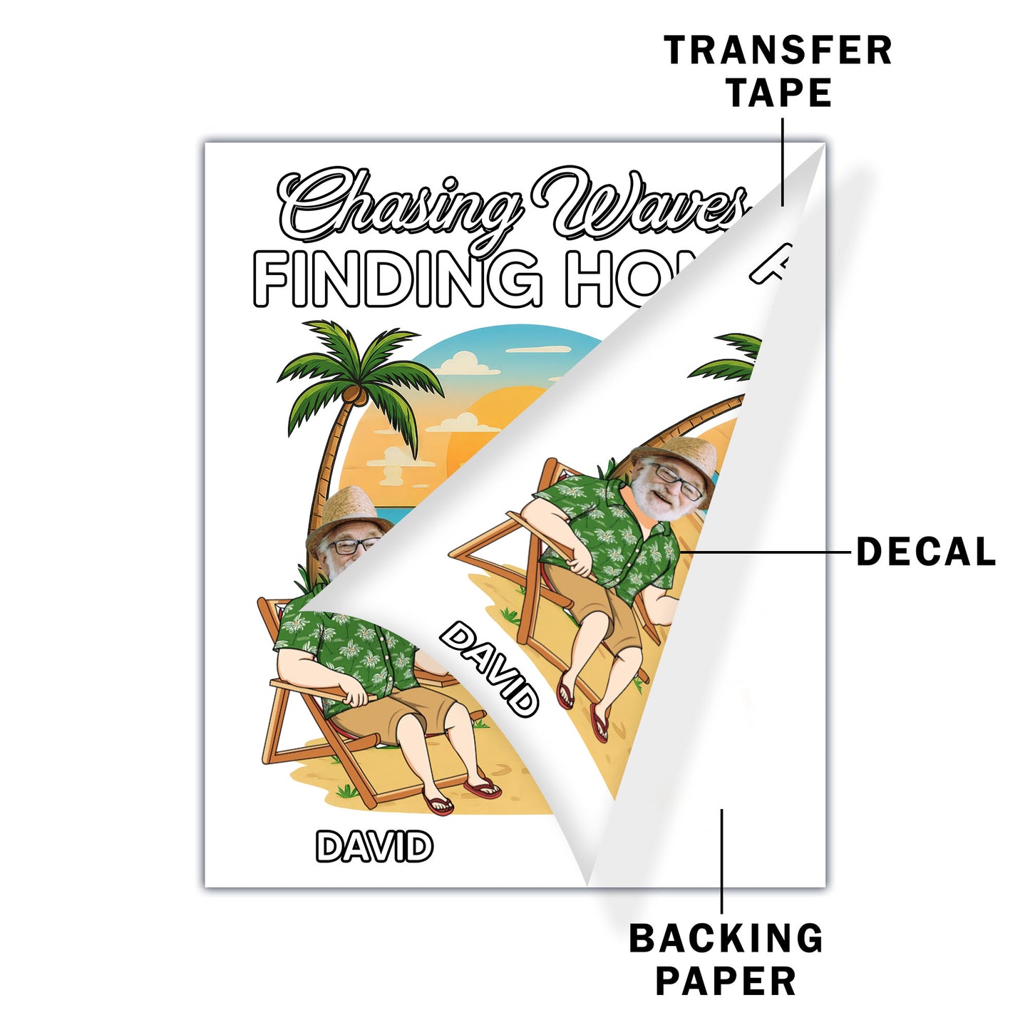 Chasing Waves Finding Home, Beach And Palm Tree Decor