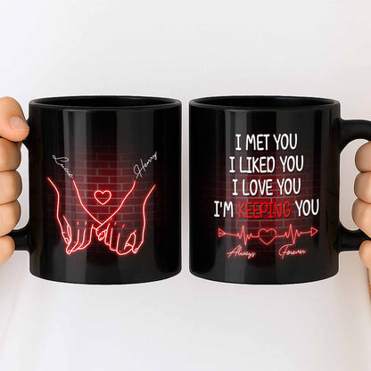 I Met You I Liked You I Love You I'm Keeping You, Hand-Holding Heartbeat
