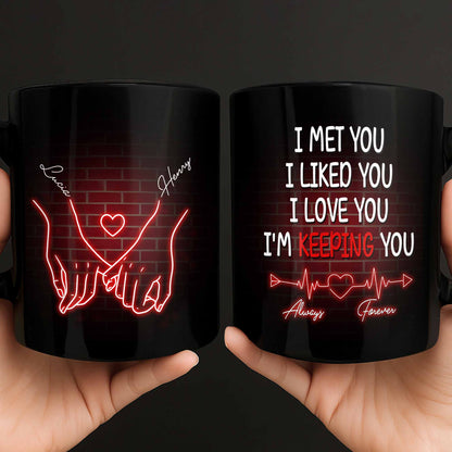 I Met You I Liked You I Love You I'm Keeping You, Hand-Holding Heartbeat