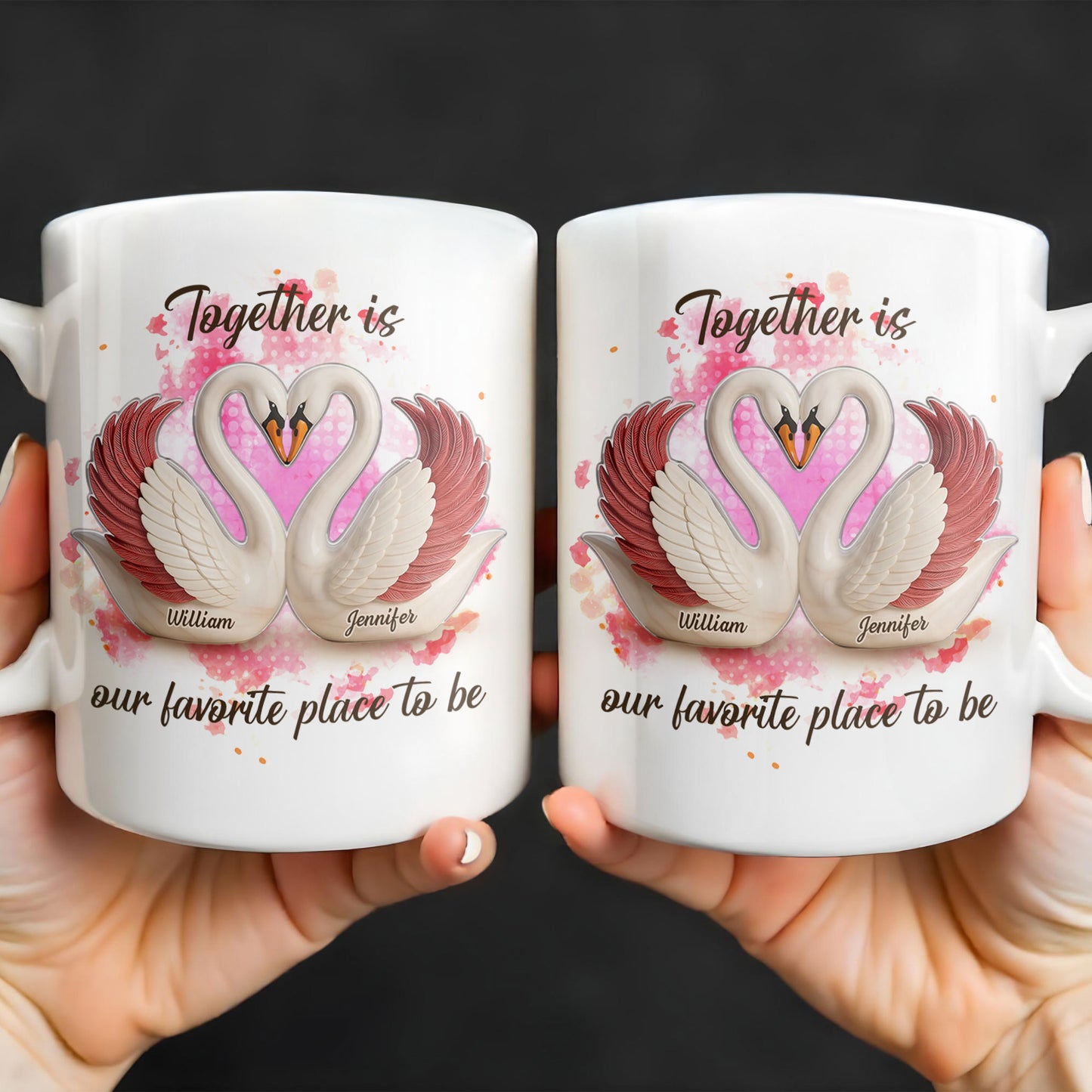 Together Is Our Favorite Place To Be, Swans and Hearts