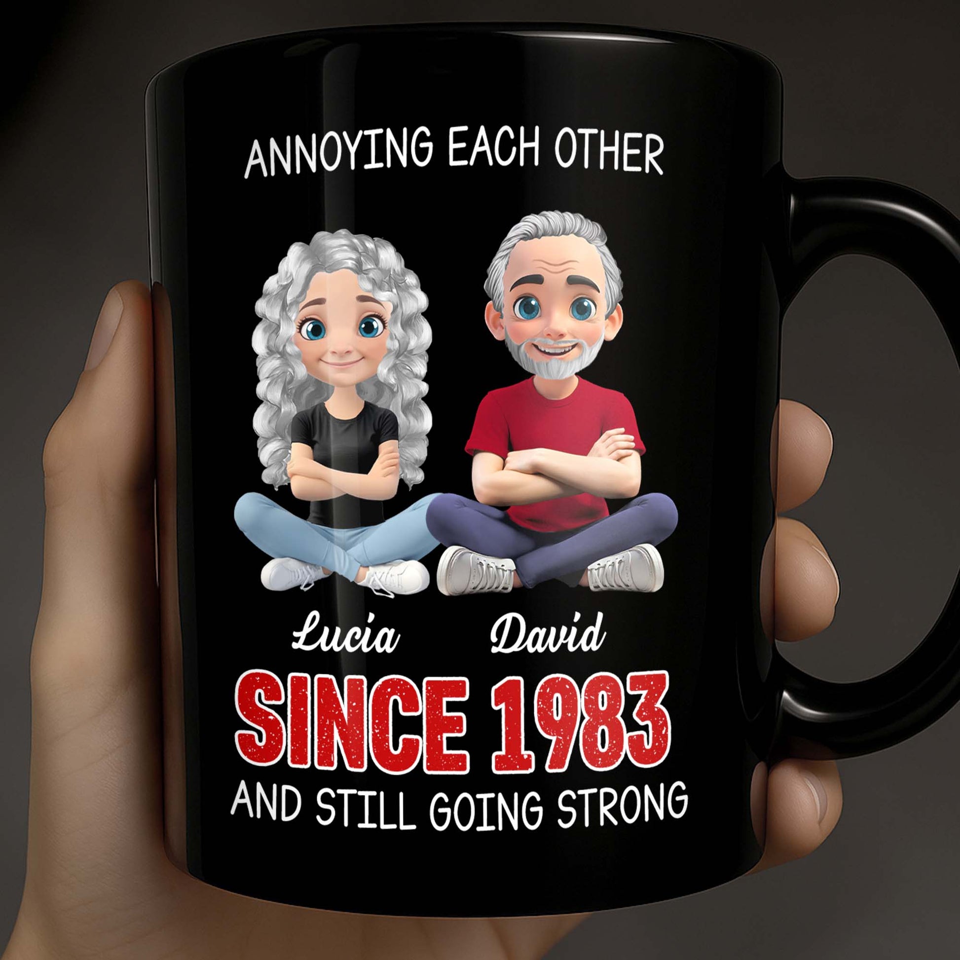 Annoying Each Other And Still Going Strong, Cartoon Couple