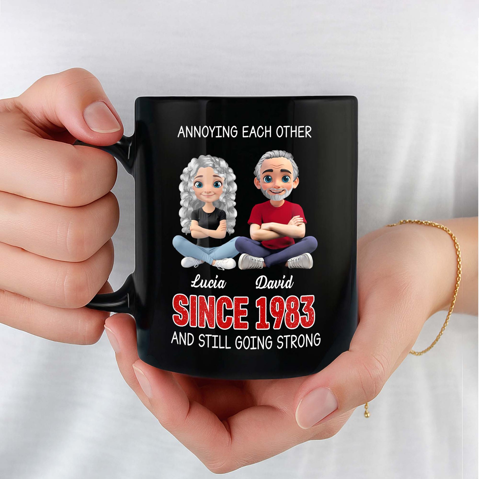 Annoying Each Other And Still Going Strong, Cartoon Couple