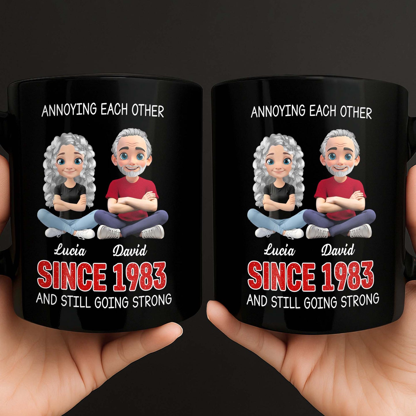 Annoying Each Other And Still Going Strong, Cartoon Couple