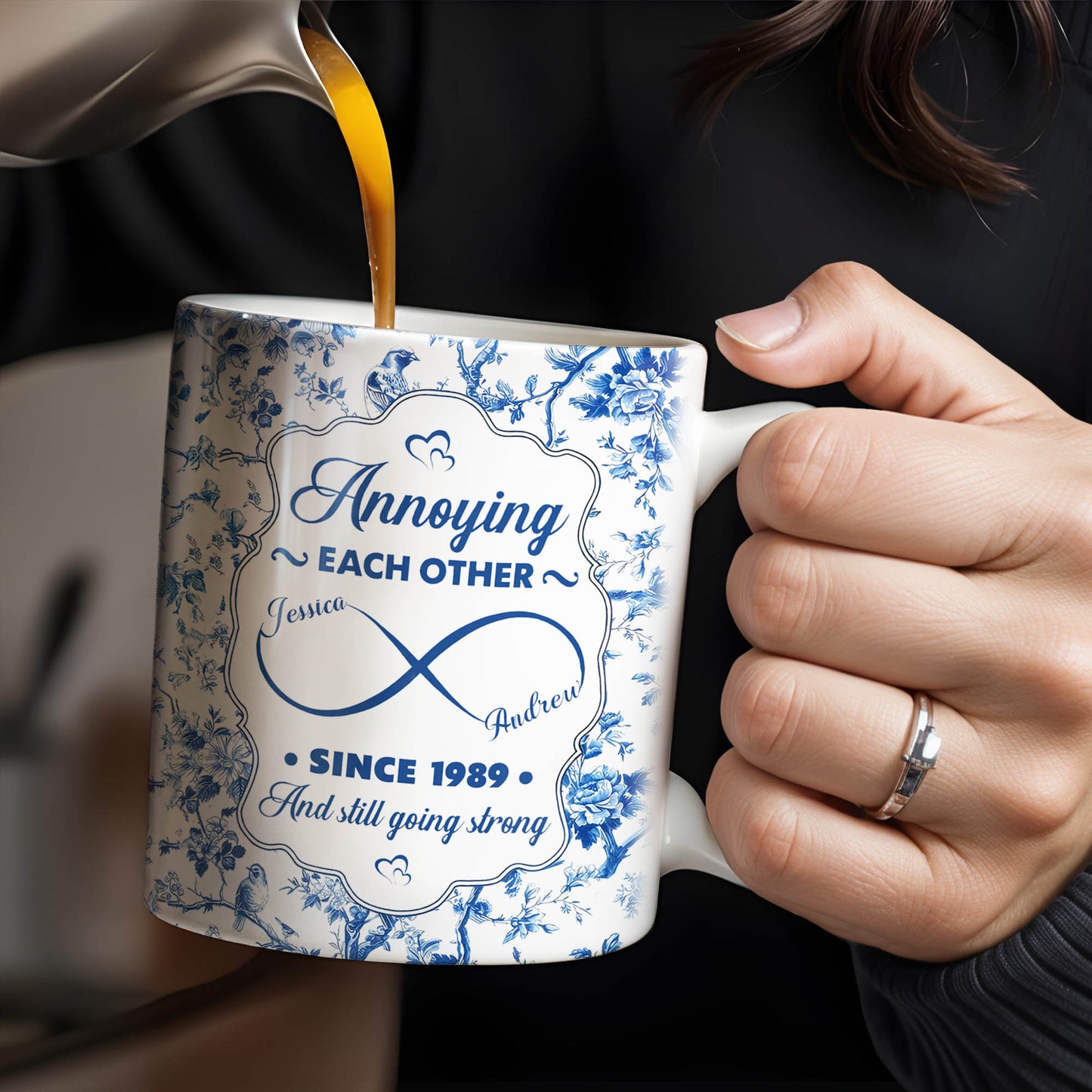 Annoying Each Other Since, Flowers and Birds Design